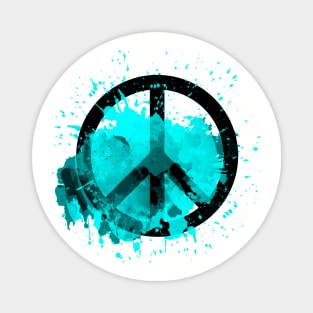 Peace of a Rainbow - Turquoise Magnet